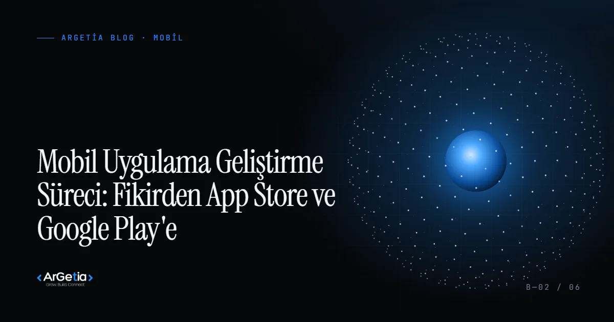 Mobil uygulama geliştirme süreci rehberi kapak görseli